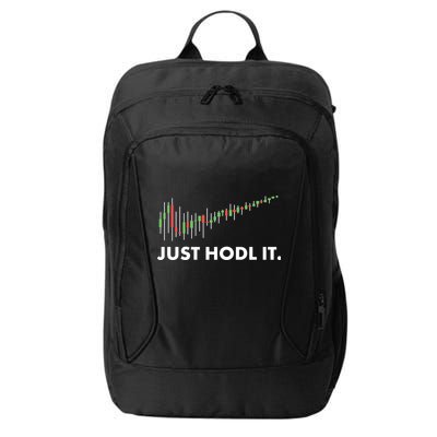 Just HODL It Moon Chart Crypto Currency City Backpack