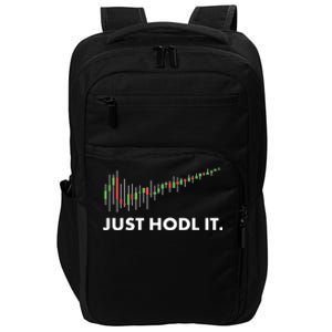 Just HODL It Moon Chart Crypto Currency Impact Tech Backpack