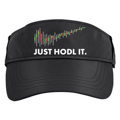 Just HODL It Moon Chart Crypto Currency Adult Drive Performance Visor