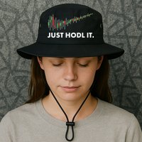 Just HODL It Moon Chart Crypto Currency Bucket Hat