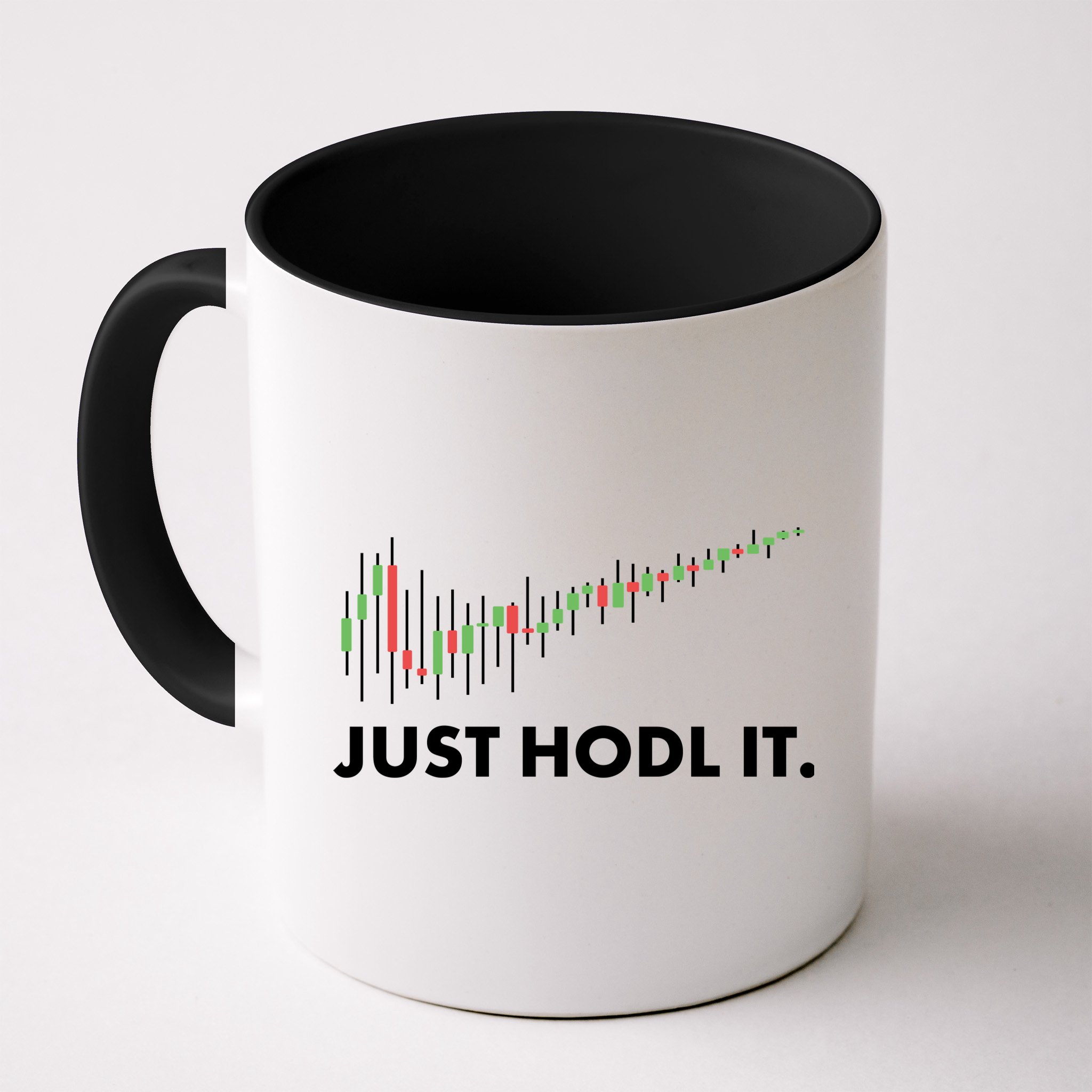 Just HODL It Moon Chart Crypto Currency Mug
