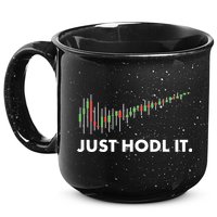 Just HODL It Moon Chart Crypto Currency 15oz Campfire Ceramic Mug