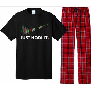 Just HODL It Moon Chart Crypto Currency Pajama Set