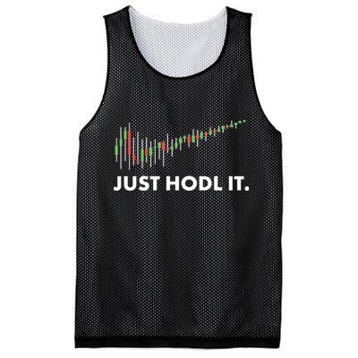 Just HODL It Moon Chart Crypto Currency Mesh Reversible Basketball Jersey Tank
