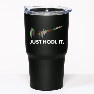 Just HODL It Moon Chart Crypto Currency Tumbler