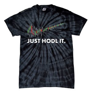 Just HODL It Moon Chart Crypto Currency Tie-Dye T-Shirt