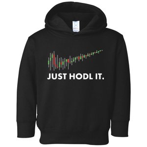 Just HODL It Moon Chart Crypto Currency Toddler Hoodie