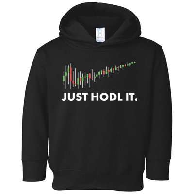 Just HODL It Moon Chart Crypto Currency Toddler Hoodie
