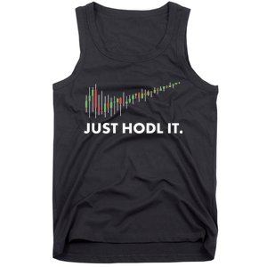 Just HODL It Moon Chart Crypto Currency Tank Top