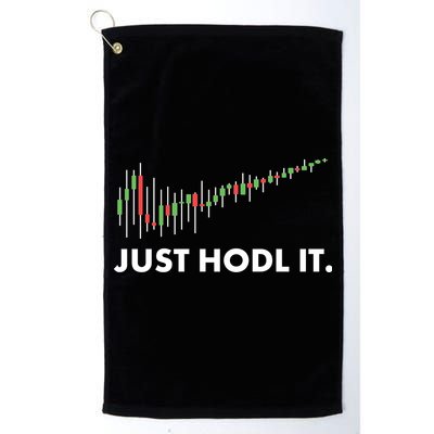 Just HODL It Moon Chart Crypto Currency Golf Towel