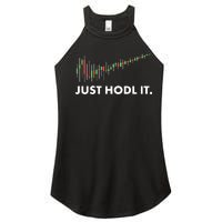 Just HODL It Moon Chart Crypto Currency Women’s Perfect Tri Rocker Tank