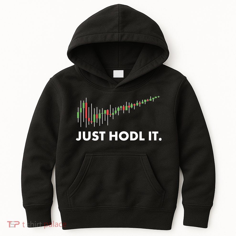 Just HODL It Moon Chart Crypto Currency Kids Hoodie