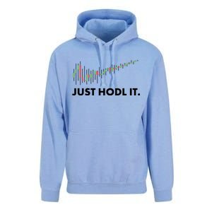 Just HODL It Moon Chart Crypto Currency Unisex Surf Hoodie