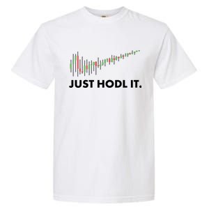 Just HODL It Moon Chart Crypto Currency Garment-Dyed Heavyweight T-Shirt