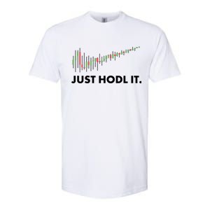 Just HODL It Moon Chart Crypto Currency Softstyle CVC T-Shirt