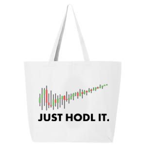 Just HODL It Moon Chart Crypto Currency 25L Jumbo Tote