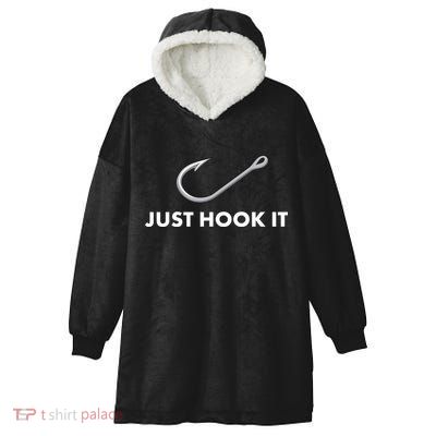Just Hook It Hooded Wearable Blanket