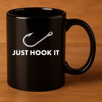 Just Hook It 11oz C Handle Ceramic Mug