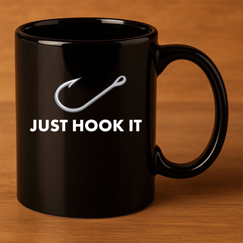 Just Hook It 11oz C Handle Ceramic Mug