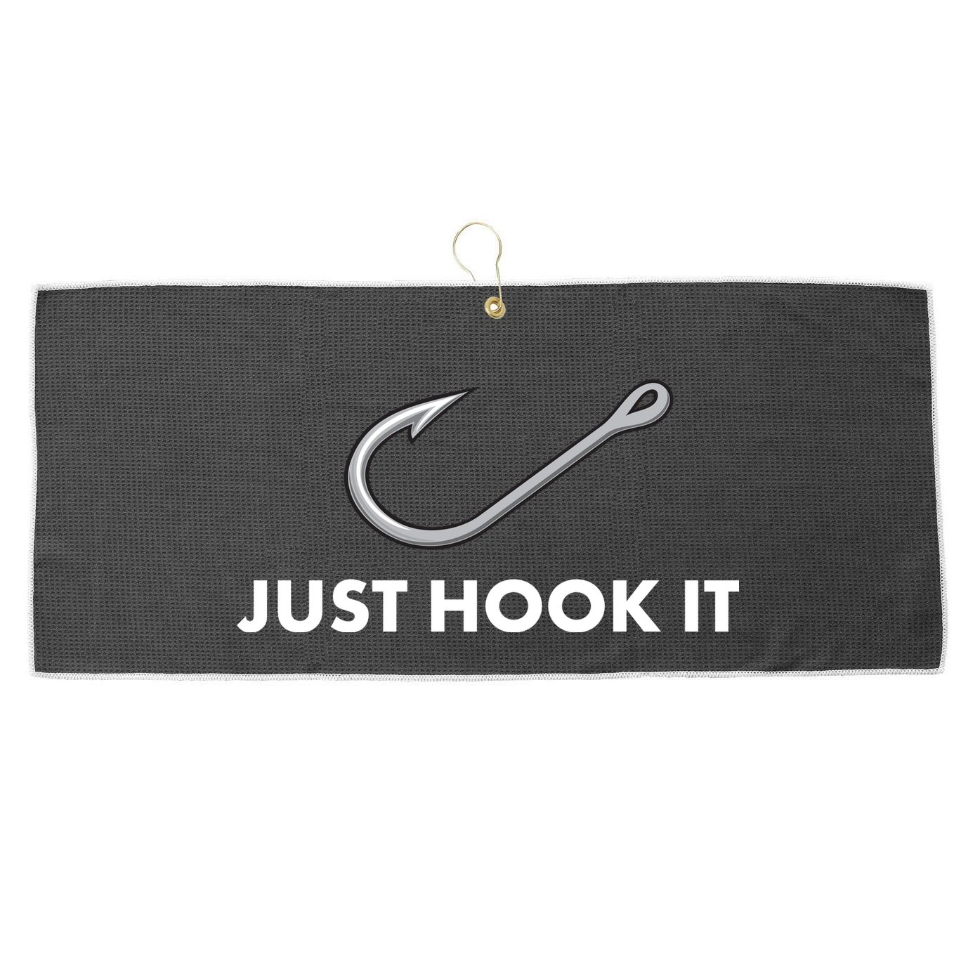 Just Hook It Large Microfiber Waffle Golf Towel