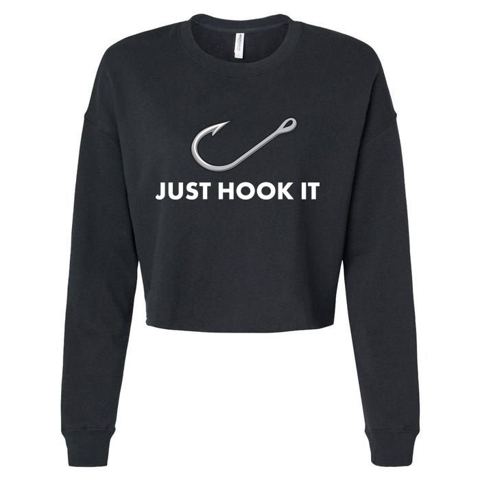 Just Hook It Cropped Pullover Crew