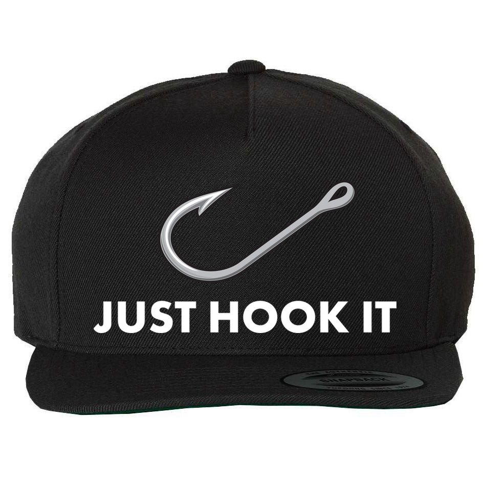 Just Hook It Wool Snapback Cap