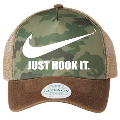 Just Hook It Funny Fishing Legacy Tie Dye Trucker Hat