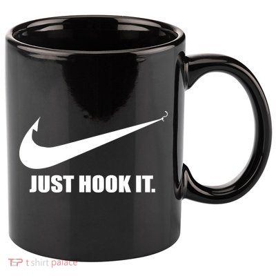 Just Hook It Funny Fishing 11oz C Handle Ceramic Mug