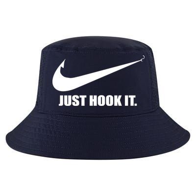 Just Hook It Funny Fishing Cool Comfort Performance Bucket Hat