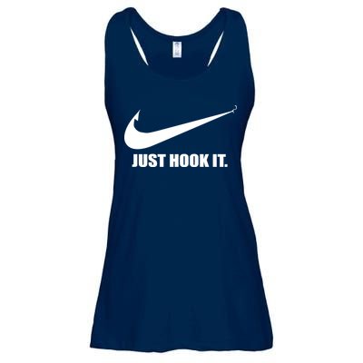 Just Hook It Funny Fishing Ladies Essential Flowy Tank