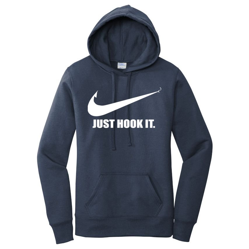Just Hook It Funny Fishing Women's Pullover Hoodie