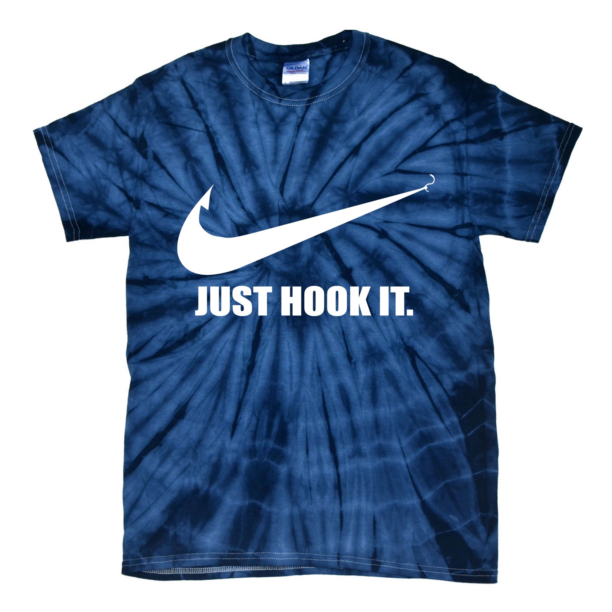 Just Hook It Funny Fishing Tie-Dye T-Shirt