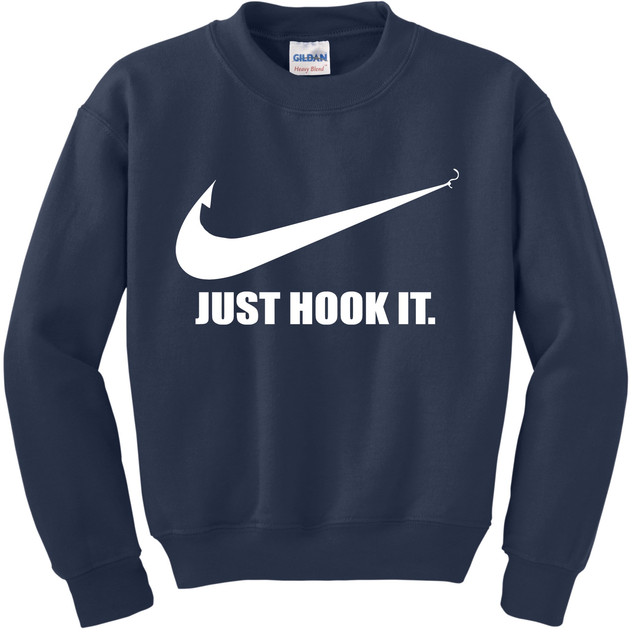 Just Hook It Funny Fishing Kids Sweatshirt