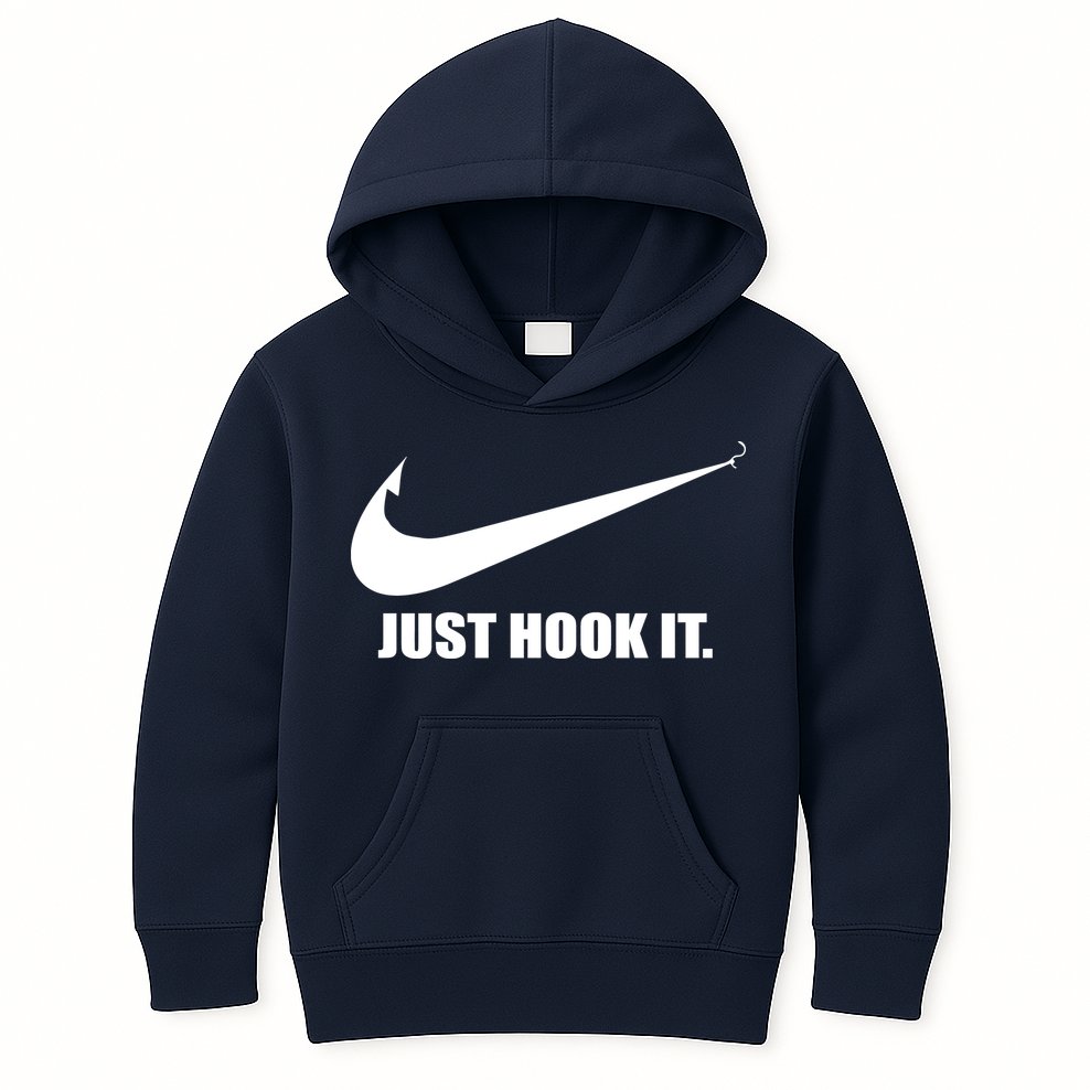 Just Hook It Funny Fishing Kids Hoodie