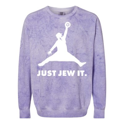 Just Jew It Colorblast Crewneck Sweatshirt