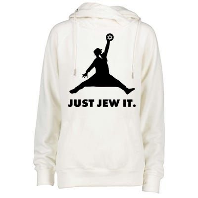 Just Jew It Womens Funnel Neck Pullover Hood