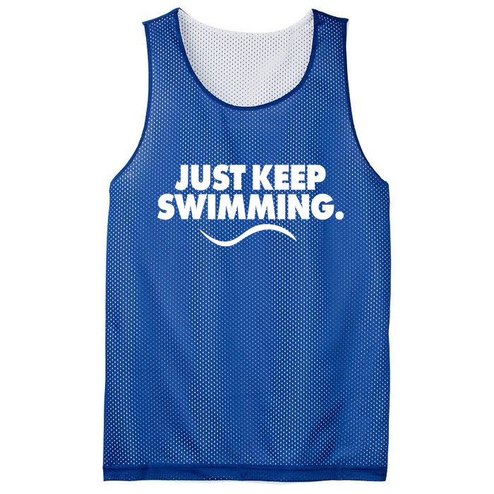 Just Keep Swimming Mesh Reversible Basketball Jersey Tank