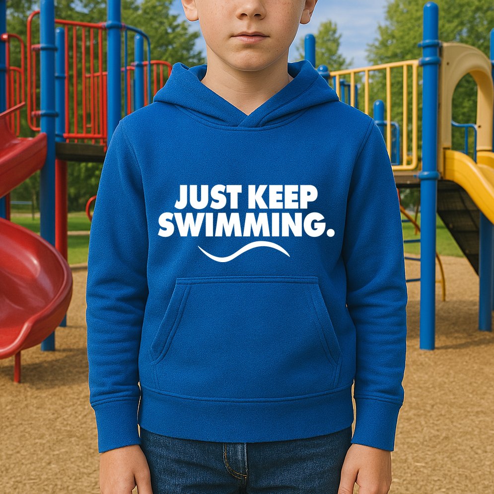 Just Keep Swimming Kids Hoodie