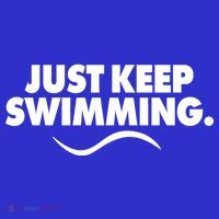Just Keep Swimming Zip Tote Bag