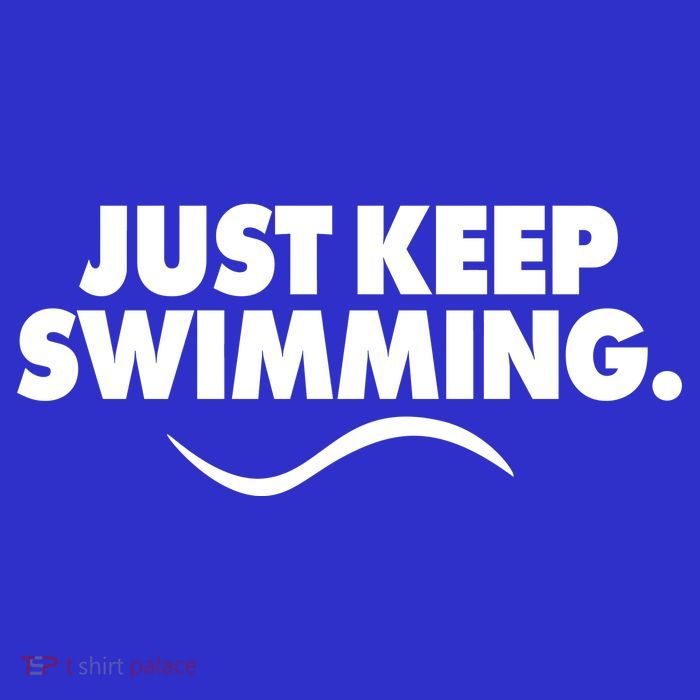 Just Keep Swimming Zip Tote Bag