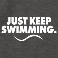 Just Keep Swimming Vector Backpack
