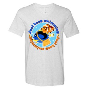 Just Keep Swimming Fish V-Neck T-Shirt