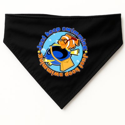 Just Keep Swimming Fish USA-Made Doggie Bandana