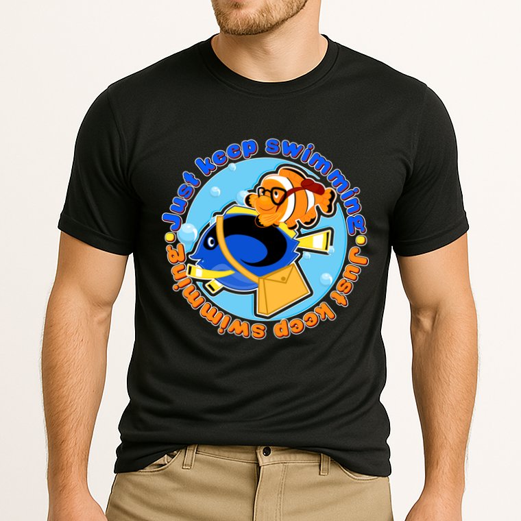 Just Keep Swimming Fish Performance Shirt