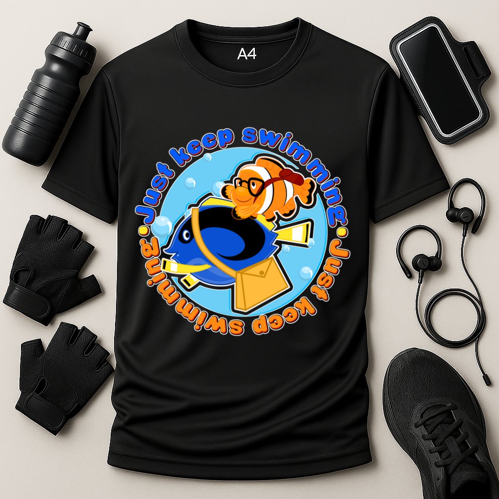 Just Keep Swimming Fish Performance Shirt