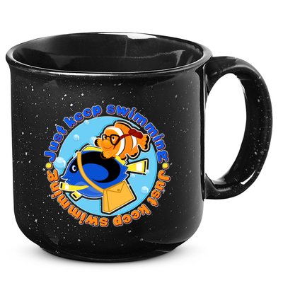 Just Keep Swimming Fish 15oz Campfire Ceramic Mug