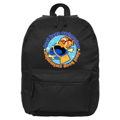 Just Keep Swimming Fish 16 in Basic Backpack