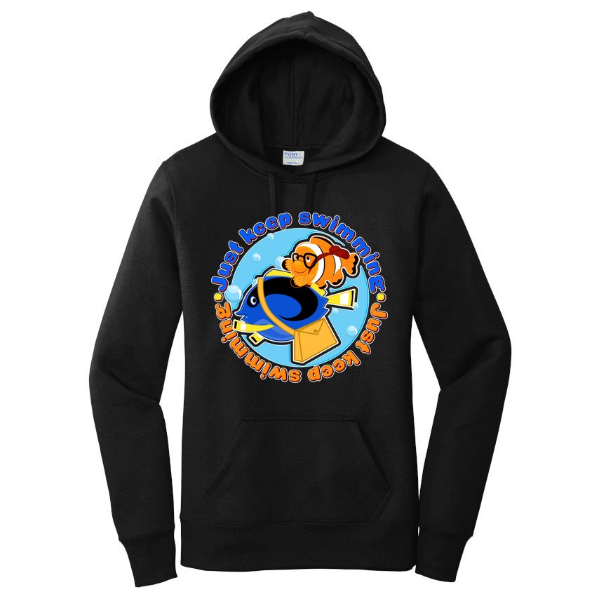 Just Keep Swimming Fish Women's Pullover Hoodie