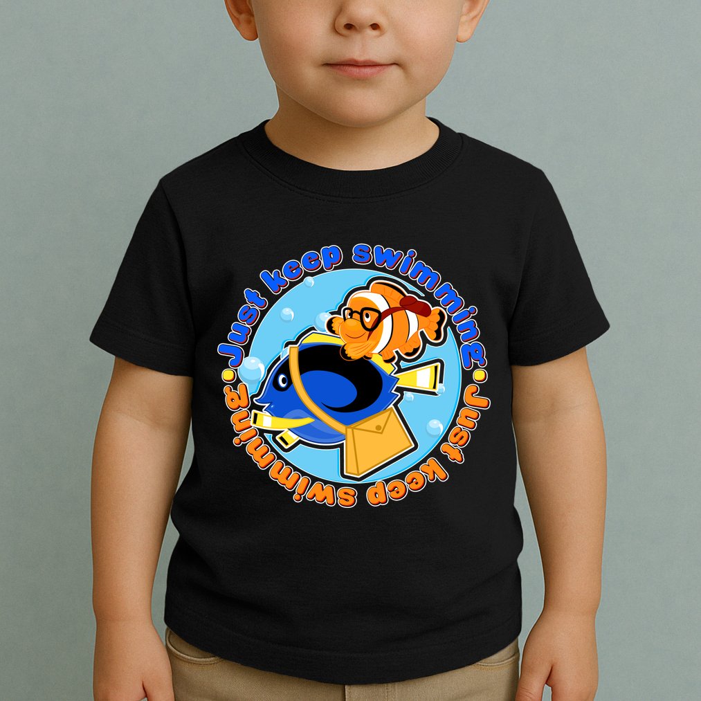 Just Keep Swimming Fish Toddler T-Shirt