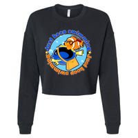 Just Keep Swimming Fish Cropped Pullover Crew